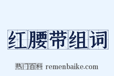 红腰带组词是什么意思的图片